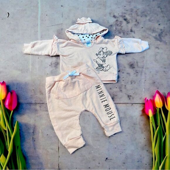 Disney Baby Minnie Mouse Sweatsuit (3-6 Months) - Picture 1 of 6